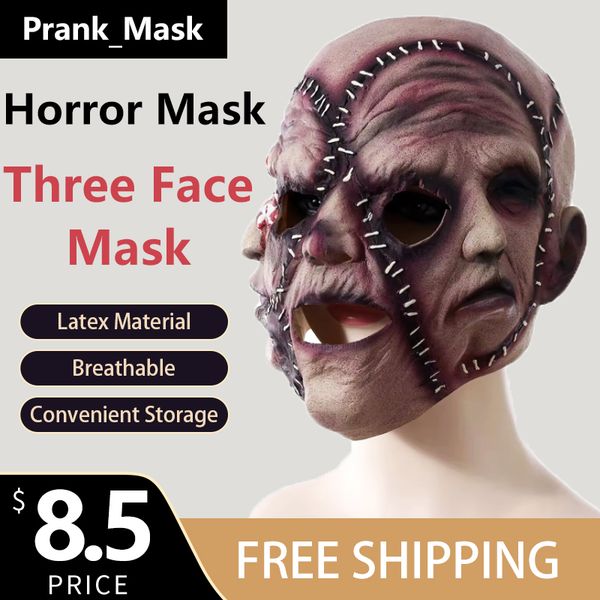 Three Face Mask Halloween Toys Free Shipping Game Skull Mask Payday Cosplay Latex Mask Funny Props Toys Party Toys & Supplies Decay Hungry M
