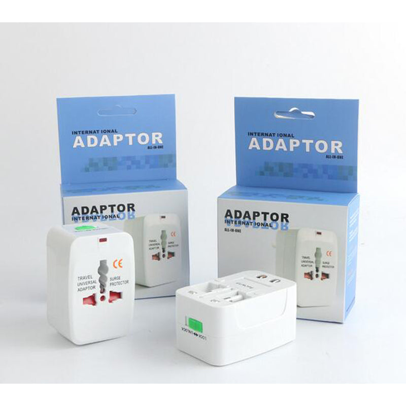 International Wall Chargers Global Travel Adapter Universal Socket Plug EU US AU UK All In One World Wide Electrical Plug Home Wall Port With Retail