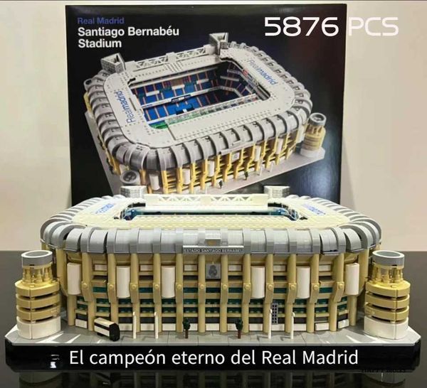 Christmas Toy Supplies IN Stock 10299 Ideas Famous Santiago Bernabeu Stadium Real Madrid Moc Bricks Modular Landmark Model Building Block s