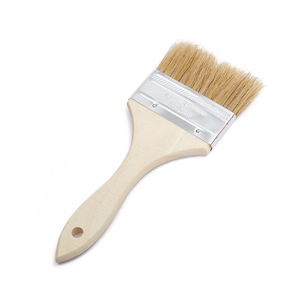 Durable 3-Inch Chip Paint Brush for Precision Application - Artistic Painting Tools