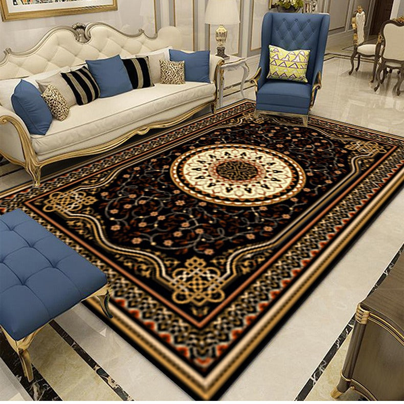 Home Living Room Sofa Floor Mat Office Ethnic Style Bedroom Fully Covered Bedside Carpet