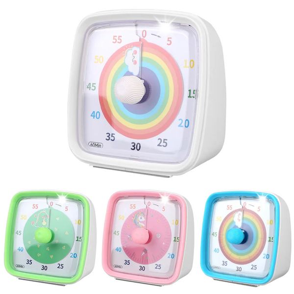 rens reminder time management tool Visual Timer Ultra Silent Night Light Countdown Timer Alarm Clock 60 minutes 241126