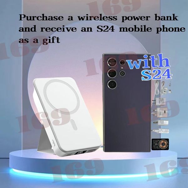 15W wireless fast charging compact portable ultra-thin large capacity suitable for Samsung S24 Buy and get a free phone