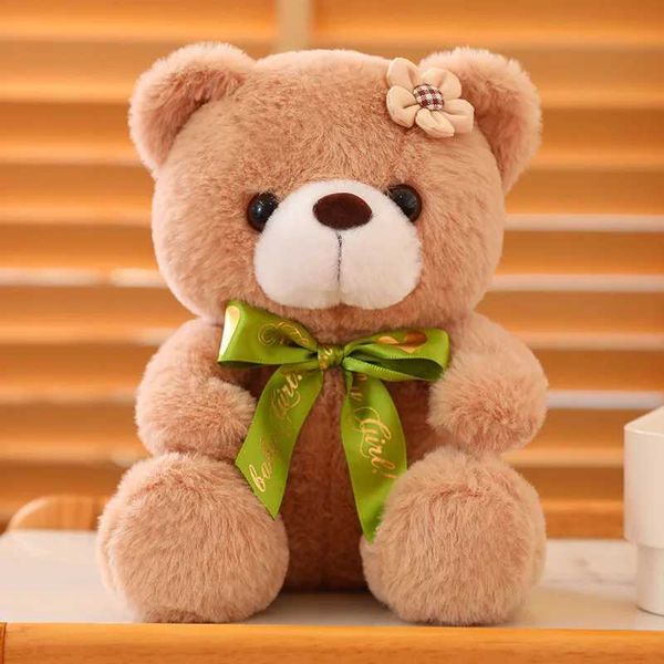 Plush Dolls 1pc 20CM Super Cute Sitting Teddy Bear Plush Toys Kawaii Bear Plush Dolls Lovely Pillow Stuffed Soft for Birthday GiftY241216D7P