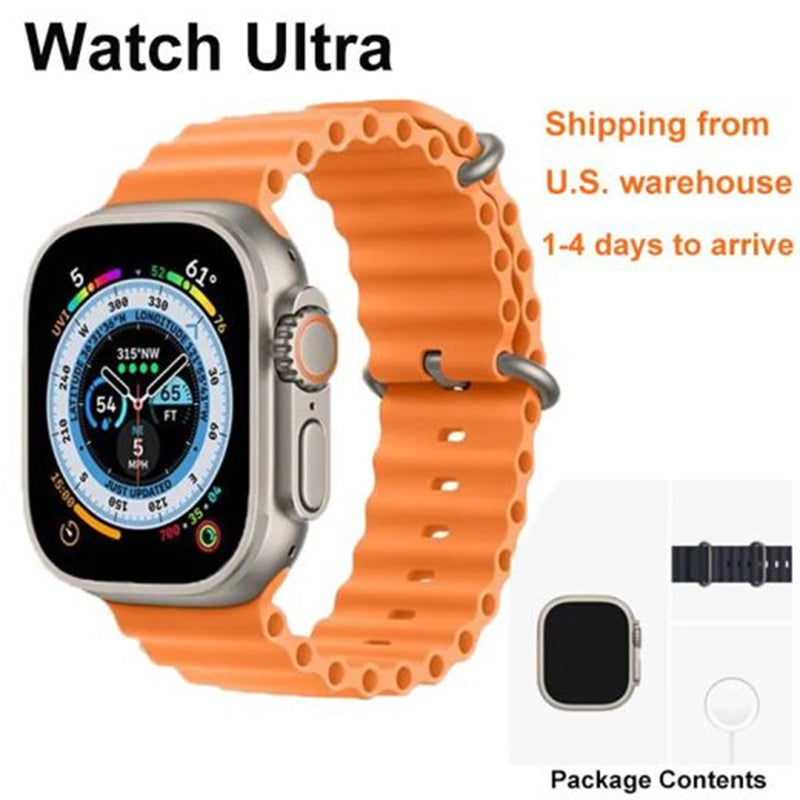 2025 Smart Watch Watch Ultra 2 49mm Series 9 45mm 2.1 Men Women Watch Bluetooth Call Bracelet Wristband Wireless Charging Fitness Tracker Sport
