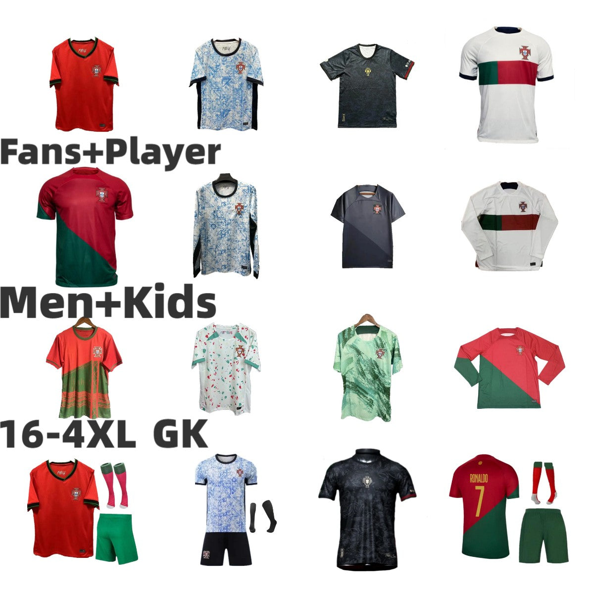 24 25 Portugal soccer jerseys JOAO FELIX BERMARDO B.FERNANDES camisa de futebol 2024 2025 ANDRe SILVA football shirts Men Kids women R.LEAO OTAVIO V