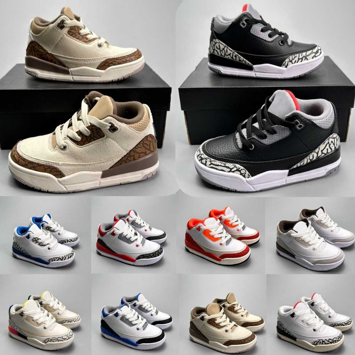 Kids Shoes Toddler Sneakers 3S Youth Boys Basketball Shoe Kid Designer Baby Trainers Infants Outdoor Baby Sports Athletic Trainer