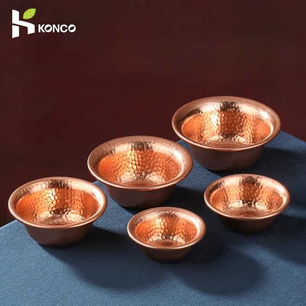 Decorative Plates Pure Copper Water Supply Bowl Buddhist Cup Copper Offering Bowl Home Decorative Bowl Nepalese Holy Water Cup CL250121