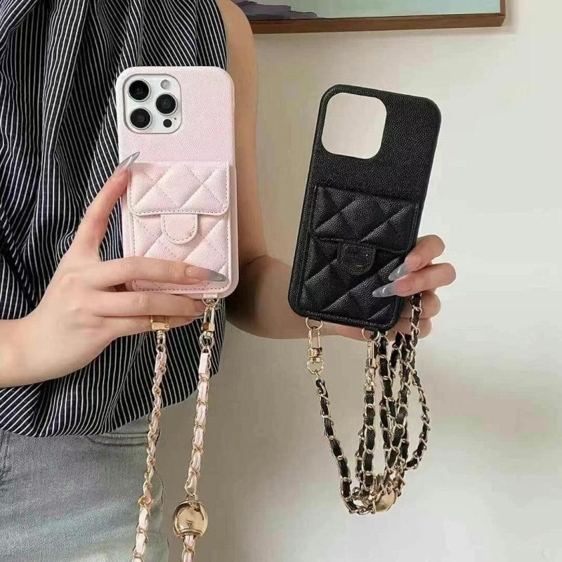 For iPhone 16 Pro Max Cases Women Crossbody Leather Phone Case Designer iPhone Case Apple iPhone15 Pro Max 13 12 14 Plus Wallet Card Holder Cases Co