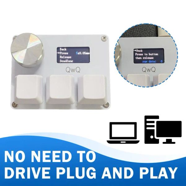 SayoDevice OSU O3C Rapid Trigger Hall Switches Keyboard 3 Key With Knob Wooting Magnetic Red Switches Keyboard With Screen