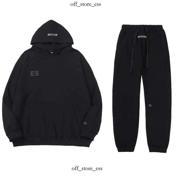 Essentiald capuz conjunto de capuz de capuz masculino trilhas essenciais de calças de capuz de capuz mai feminino Hip Hop Skateboard Sports
