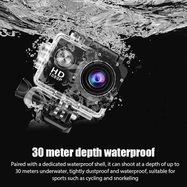 Sports Action Video Cameras Underwater Waterproof Sports Camera Multifunctional Outdoor Riding Sports DV Skiing Diving Action Camera Video C
