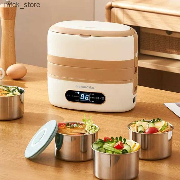 Electric Heated Lunch Boxes Smart Portable Electric Lunch Box Cooker Thermal Insulation Can Be Plugged Into The Electric Heating Warmers for
