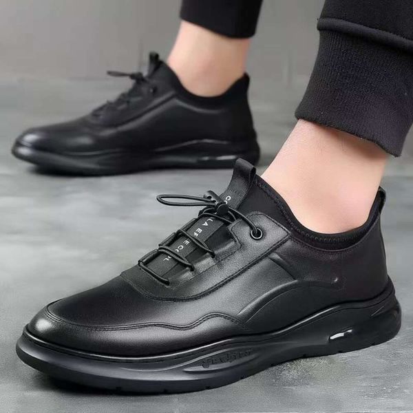 New fashionable business breathable lace up soft leather shoes, formal casual style men&#039;s shoes