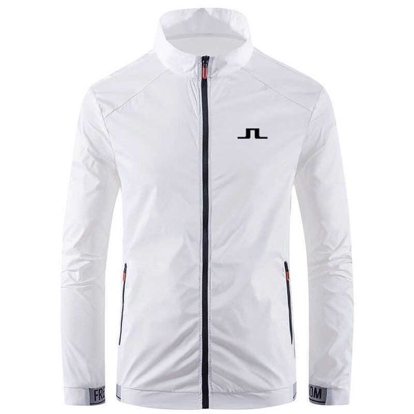 Outdoor T-Shirts 2022 Spring Autumn Men's Golf Jacket Fashion Casual Waterproof Sun Protection Jacket Windbreaker Men's Coat Zippe