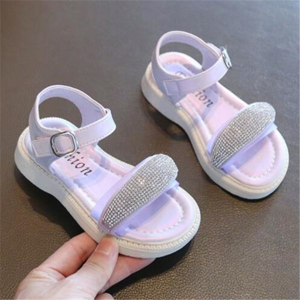 Summer Girls Sandals New Fashion Children&#039;s Princess Rhie Shoes Kids Sneakers Toddler Baby Beach Slippers