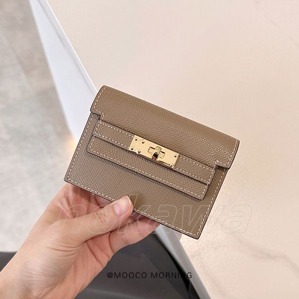 Card Holders Hereme Genuine Leather Small Card Bag For Women New Drivers License Storage With Large Capacity And High-end Feel Senior Sense