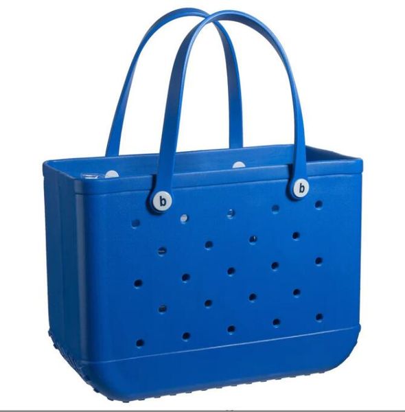 bogg Silicone Beach large tote Luxury Eva Plastic Beach Bags Pink Blue Candy Women cosmetic Bag PVC Basket travel Storage bags Outdoor Handb
