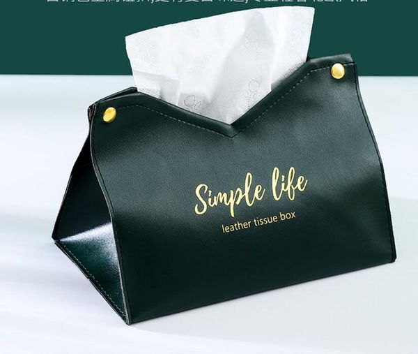 Leather Tissues Box Luxury Designer Tissue Boxes Super life Home Table Decoration Kitchen Dining Decor Napkins Storage Case