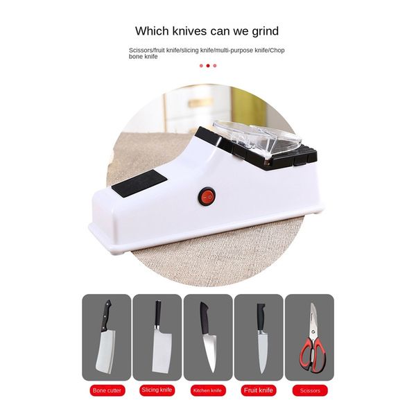 Electric Knife Sharpener Machine Kitchen Knives Scissor Sharpening Machine Grinder Efficient Safe Kitchen Utensils