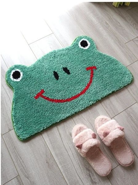 Frog River Tufted Rug Children Soft Plush Mug Kitchen Carpet Rugs NonSlip Abosrbent Bathroom Floor Mat Bedroom Toilet 250109