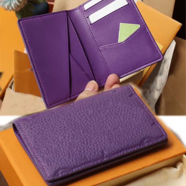 Genuine Leather Designer bag men women pocket organizer top mirror quality credit card holder luxury card holder with box m82879 m82877 m830