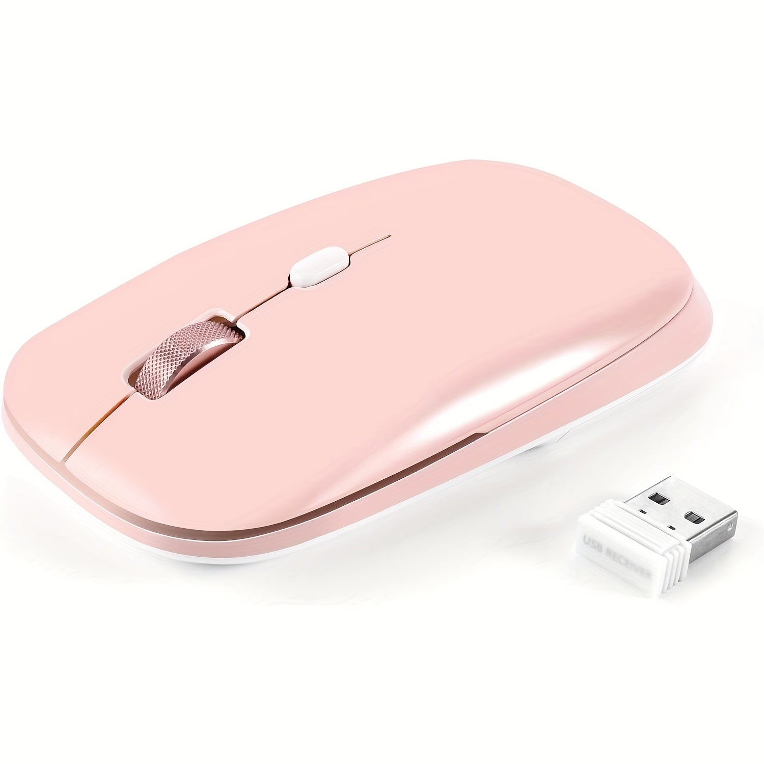 TEMU Wireless Computer Mouse, 2.4g Slim Cordless Mouse Less Noise For Laptop Ergonomic Optical Receiver Usb Mouse For Laptop, Deskbtop,