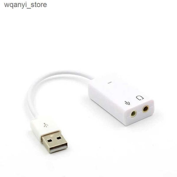 Sound Cards 7.1 External USB sound card jack 3.5mm USB audio adapter headphone microphone sound card suitable for Macbook computer laptop PC