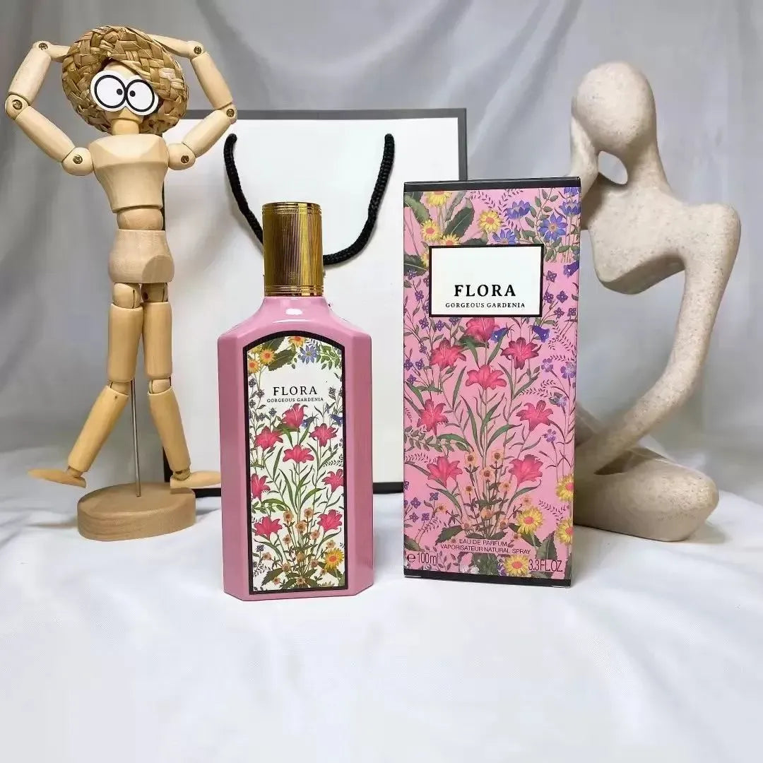 Brand Flora Perfume 100ml Women Perfumes Eau De Parfum 3.3fl.oz Long Lasting Smell Blossom Fruit Flower EDT Lady Spray Fragrance Cologne Top Version