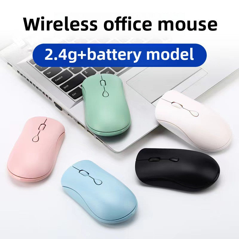 Ergonomic wireless gaming silent mouse Bluetooth + 2.4g 1600dpi battery model suitable for office and home desktop laptops