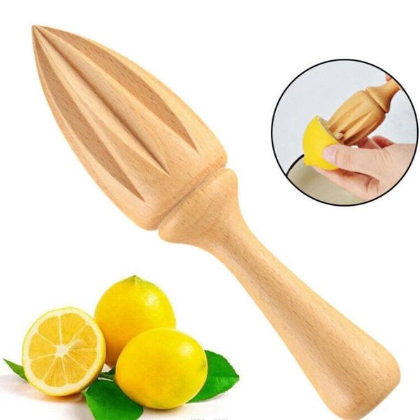 Beech Lemon Juicer Manual Fruit Vegetable Tools Wooden Handheld Lemon Squeezer Orange Citrus Juice Extractor Reamer Kitchen Tools for Daily