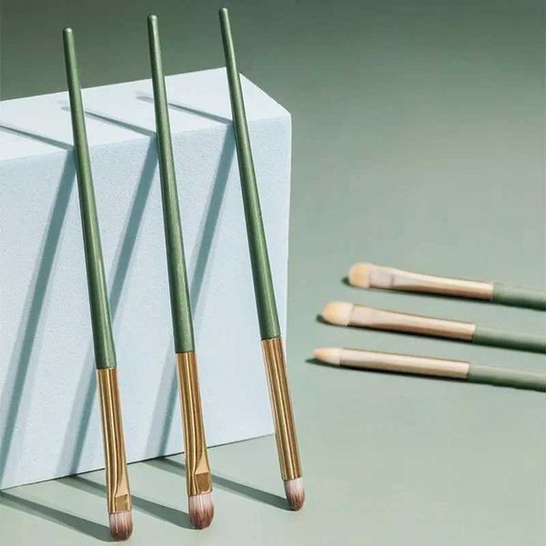 3PCS Eye Shadow Detail Brushes Soft Eyebrow Lying Silkworm Multifunction Makeup Brush Set Beauty Eyes Cosmetic Tools Y240807