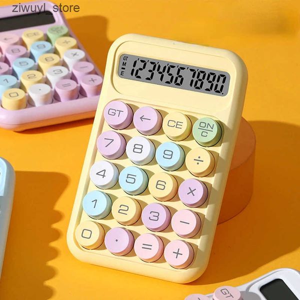 Calculators Candy Color Portable Calculators Large Display Mechanical Dot Keyboard Back To School Supplies Students-Finance Stationery L2409