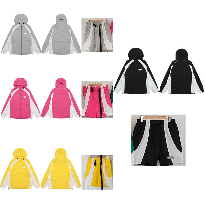 Men&#039;s Tracksuits Embroidered Demon Island Trench Coat Jacket for Men & Women Couples Style Ins High Street Windproof Outerwear Men&#039;s Cloth