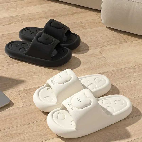 Slipper Summer EVA Soft Soled Wen Slippers Indoor He Casual Flat Flip Flops Bathro N-slip Sandals Outdoor Men Beach Slides Shoe Z241107