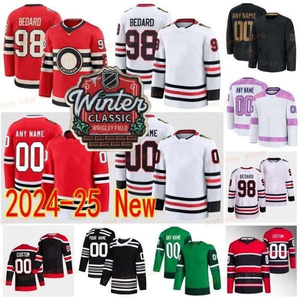 2025 Winter Classic 98 Bedard Hockey Jerseys #19 Jonathan Toews 71 Taylor Hal Corey Perry Johnson Patrick Kane Bobby Orr Nick Foligno Clark