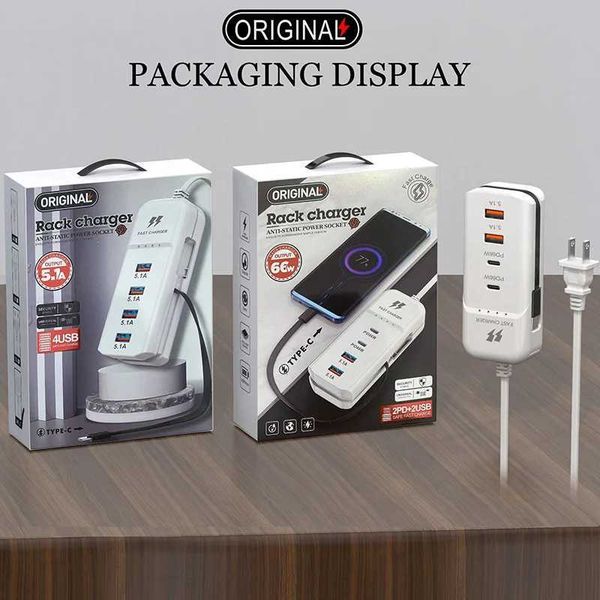 USB Charger PD Type C Fast Charge Quick Wall Chargers Mtiport USB Hub Adapter Mobile Phone EU-US-UK Plug USB Quick ChargerT250108