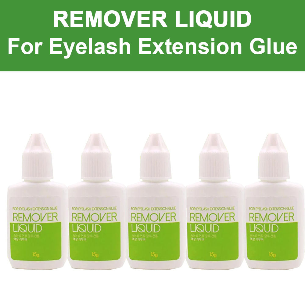 5pcs Remover for Eyelash Extensions Glue Original Korea False Lash Removal Liquid Beauty Health Makeup Tools 15g