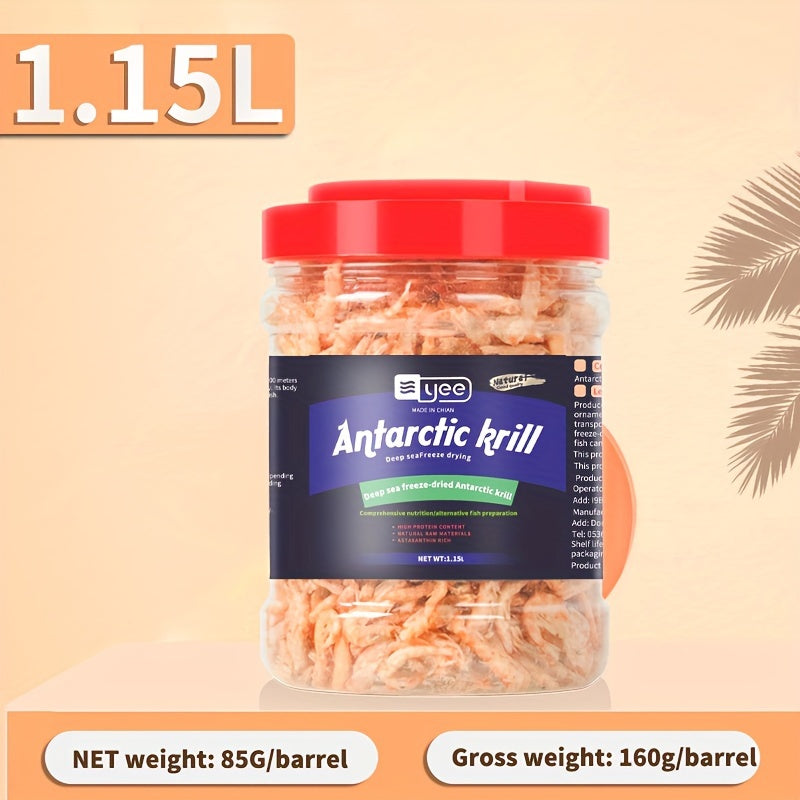 TEMU 1.15l-85g-3oz, Freeze-dried , Feed, Tropical Fish, Freeze-dried Shrimp, Fish Food, Fish Food, Turtle Food, Freeze-dried Shrimp