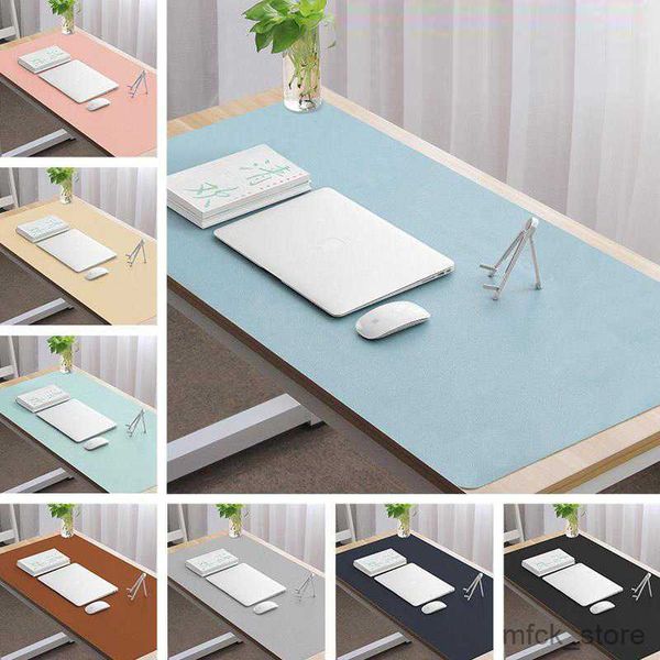 Mouse Pads Wrist Rests Portable Large Mouse Pad Gamer Waterproof Leather Suede Desk Mat Computer Mousepad Keyboard Table Cover 400*800 R2308