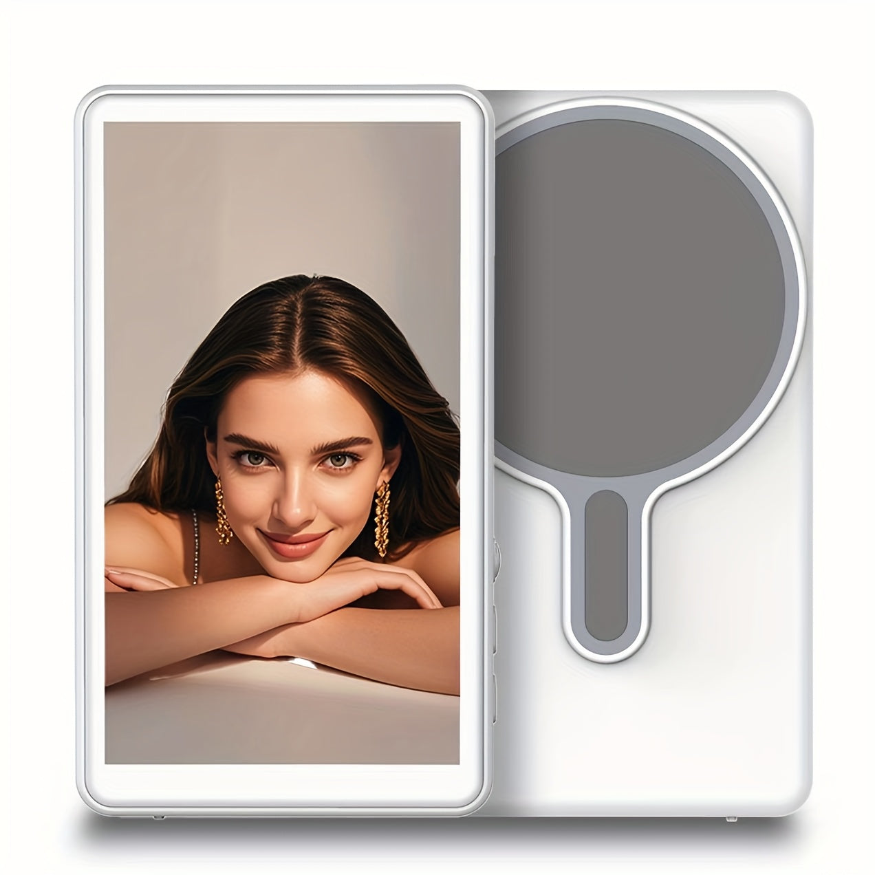 TEMU Magnetic Phone Vlog Selfie Monitor Screen Display - 36v Usb-powered With Ergonomic Handle, Compatible With Ios & For Live Streaming, Content