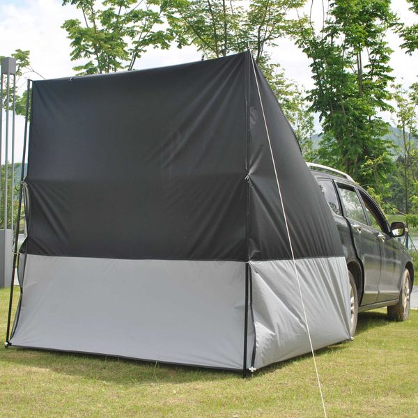 SUV Tailgate Tent with Three Sides Awning Shade and Transmittance Mosquito Net Hatch Car Tent Universal 3-1 Trunk TentXJ241217