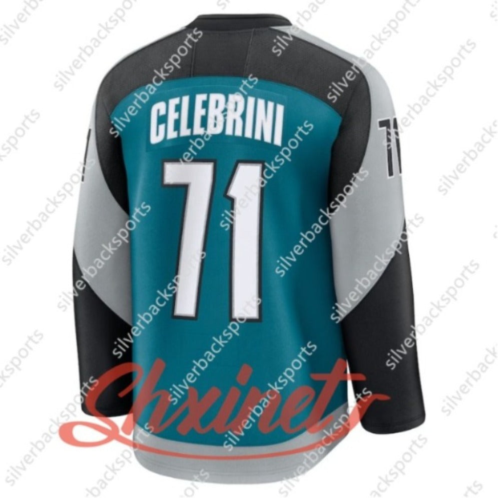 Macklin Celebrini 2025-26 Hockey Jersey Couture Hertl Vlasic Blackwood Lindblom Benning Strum Ferraro Custom Double-Reinforced Stitching Sweater Cas