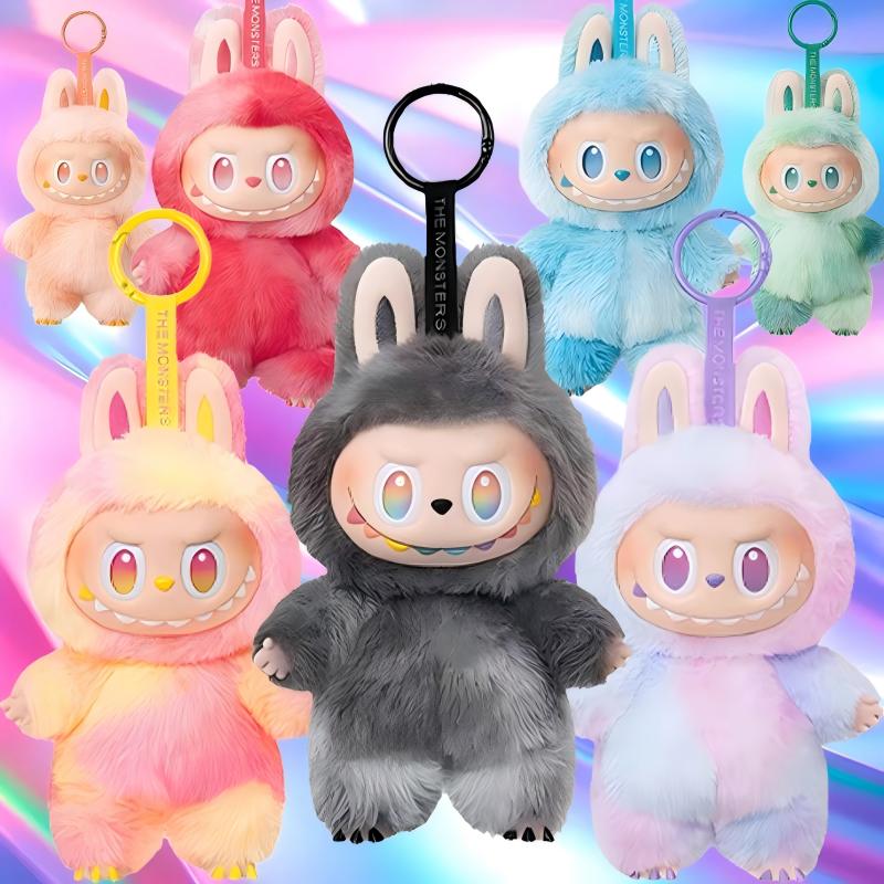 New Labubu Blind Box popmat Anime Character Kawaii Chair Series PVC Pendant Doll Model Monster Keychain Copy Toy Birthday Christmas Gift v1 v2 v3 v4
