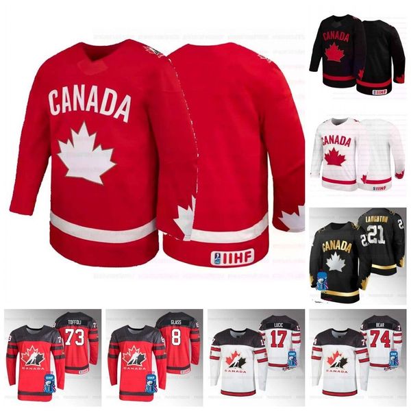 Canada 2024-25 IIHF World Junior Hockey Jersey Gavin McKenna Porter Martone Matthew Schaefer Jack Ivankovic Bradly Nadeau Yager Luchanko