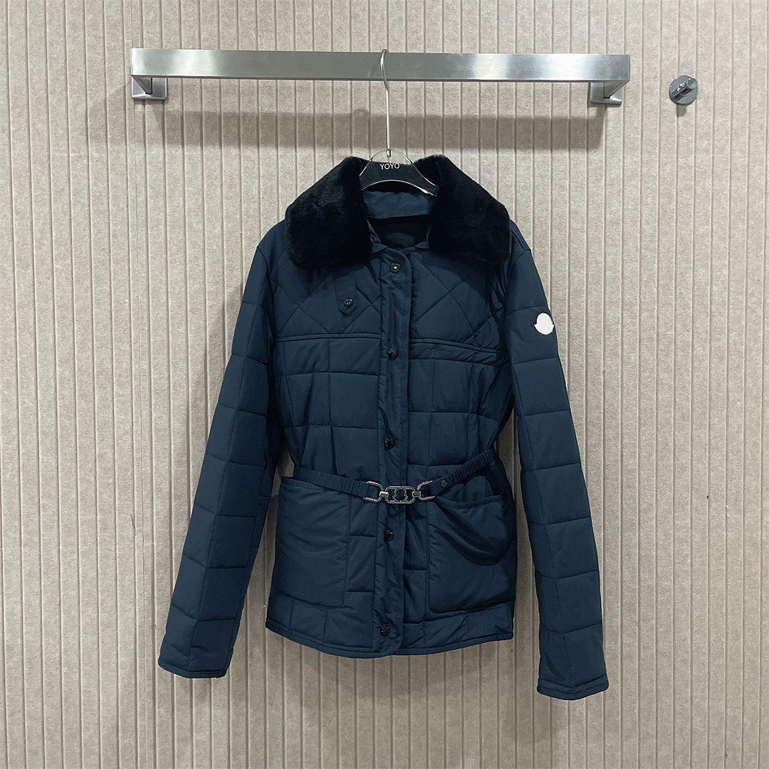 Designer Quilted Coats Cotton-padded Jackets Outerwear Quilted Jacket Padded Coat Cotton Clothes Fur Collar Lapel Fashion Tuck Waist Winter