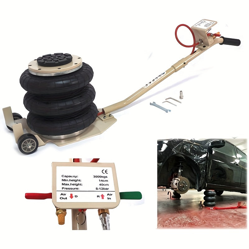 TEMU Zoorse 3 Ton- 6600lbs Tire Shop Air 6600 Lbs Quick Duty Jackng Pneumatic Jack Camel