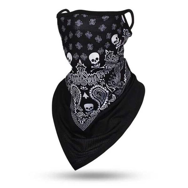 Men Women Hiking Cycling Face Mask Hanging-ear Skull Bandana Breathab Sports Scarf Summer clava Neck Gaiter Face ShieldXJ241231