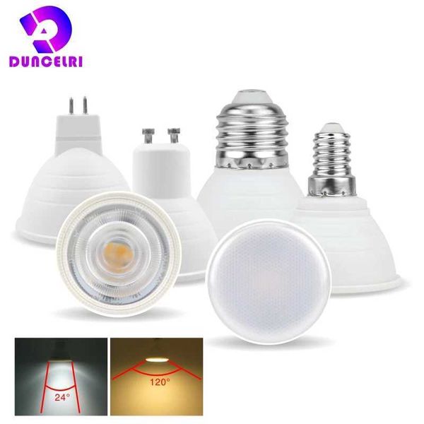 LED bulb MR16 GU10 GU5.3 E27 E14 Lampada LED 6W AC 220V 240V 24-120 degrees Bombiras LED spotlight CL240826