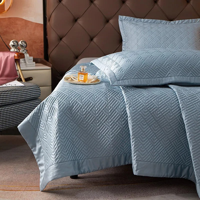 3pcs Fitted Sheet Microfiber Deep Pocket Bed Matcha Green Bedroom Sheets Set Solid Color With 2 Pillowcases ZZ003